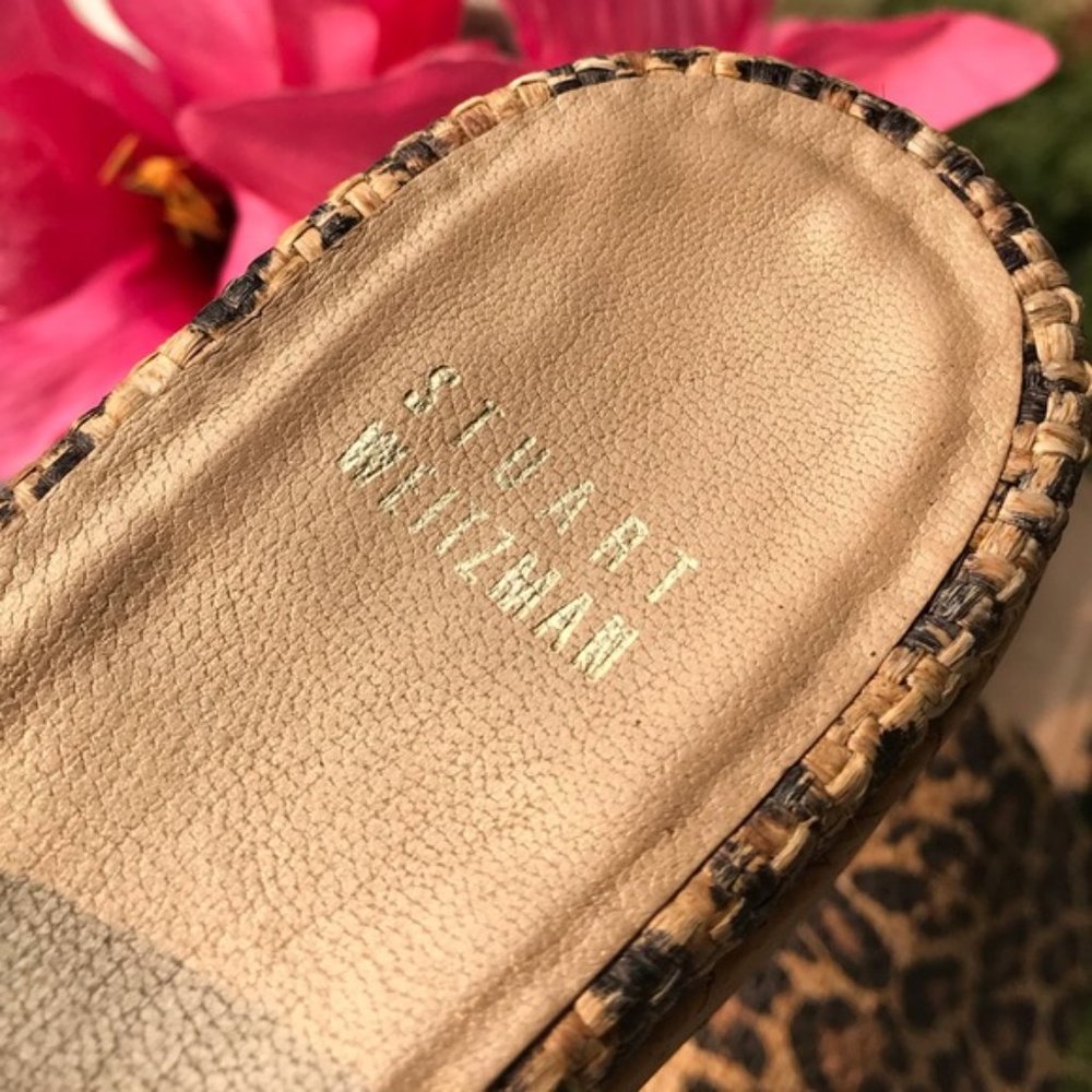 Stuart Weitzman Women's Leopard Platform Slide - Picture 12 of 14